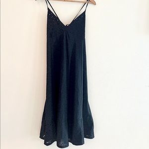 Zara Black Strapless Midi Dress
